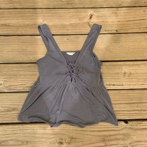 Lace up tank top